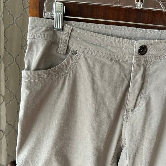 KUHL Legendary Womens Gray Cargo Convertible Roll Up Hiking Pants Size 12 - Picture 3 of 11